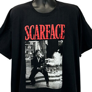 Scarface Tony Montana T Shirt Black Movie Film boohooMAN UK Made Unisex XXXL 3XL